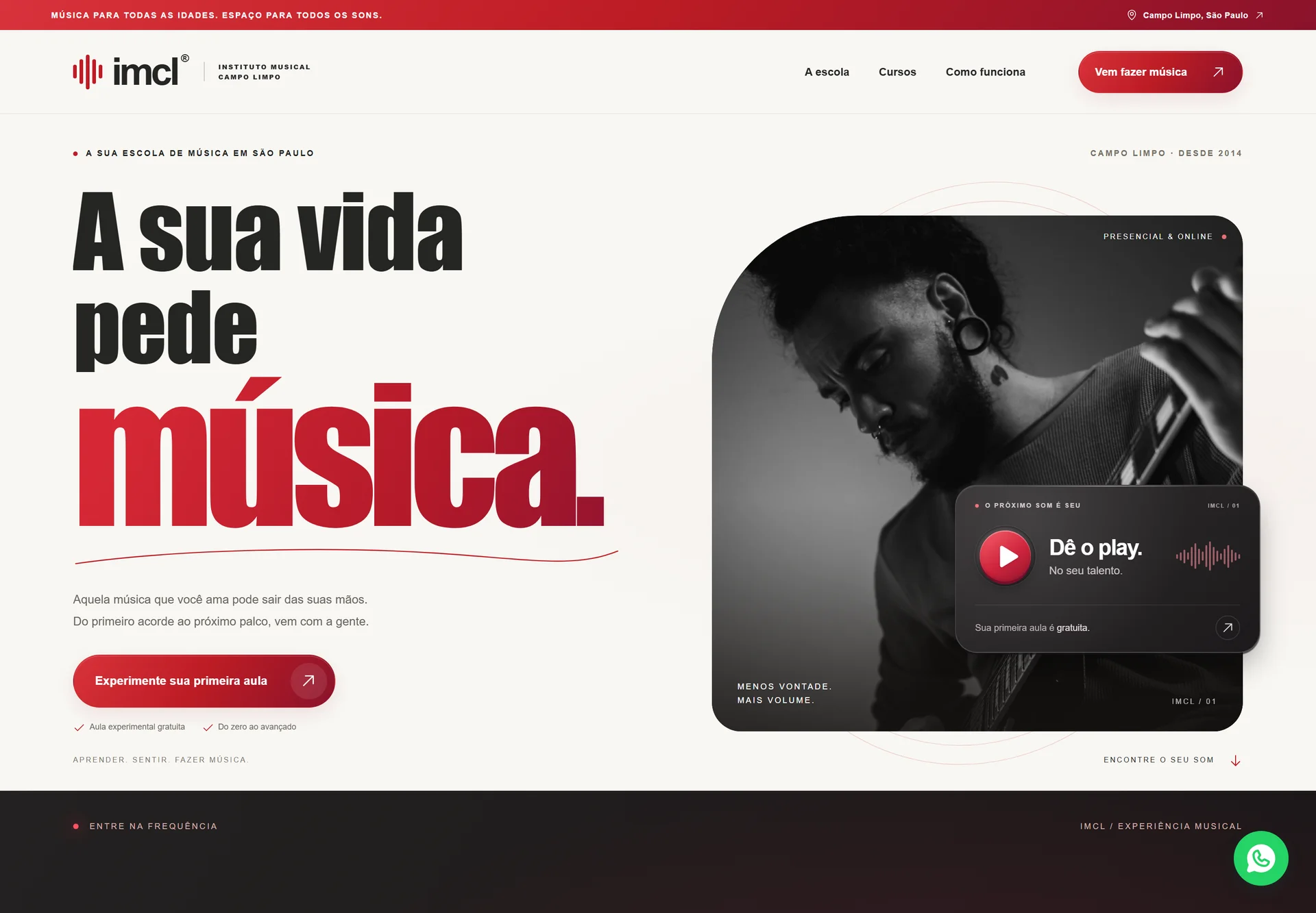 Interface real desktop de IMCL